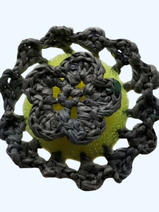 handmade crocheted Other - Recycled Crochet Plarn Upcycled Nylon Dish Scrubby